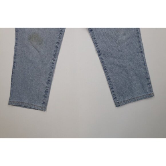 Vintage 90s Guess Mens 33x27 Distressed Relaxed Fit Denim Jeans Blue Cotton USA - Picture 4 of 16
